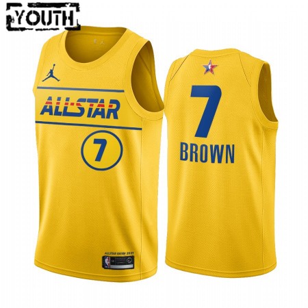 Camiseta Niños NBA Boston Celtics Jaylen Brown 7 2021 All-Star Jordan Brand Gold Swingman Camiseta Niños NBA Boston Celtics Jaylen Brown 7 2021 All-Star Jordan Brand Gold Swingman